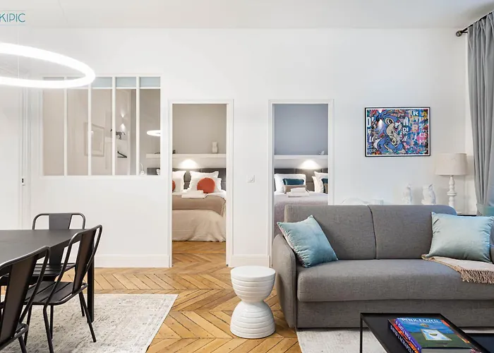 King Size Beds - Zen Monceau Apartman Párizs