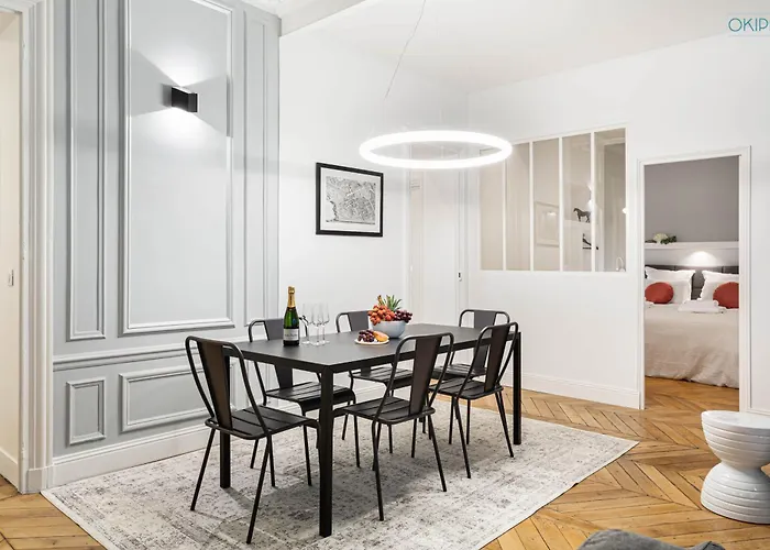 公寓 King Size Beds - Zen Monceau 巴黎